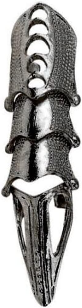 Punk Finger Claws Rings Set for Women Men Black Silver Knuckle Full Finger Ring 2pcs - Image 7