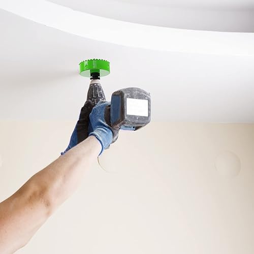 Miniatura 3 de Sierra de agujero de grano de carburo de 6-1/8 pulgadas para luces empotradas de 6 pulgadas, corte a través de estuco, yeso viejo de techo, paneles