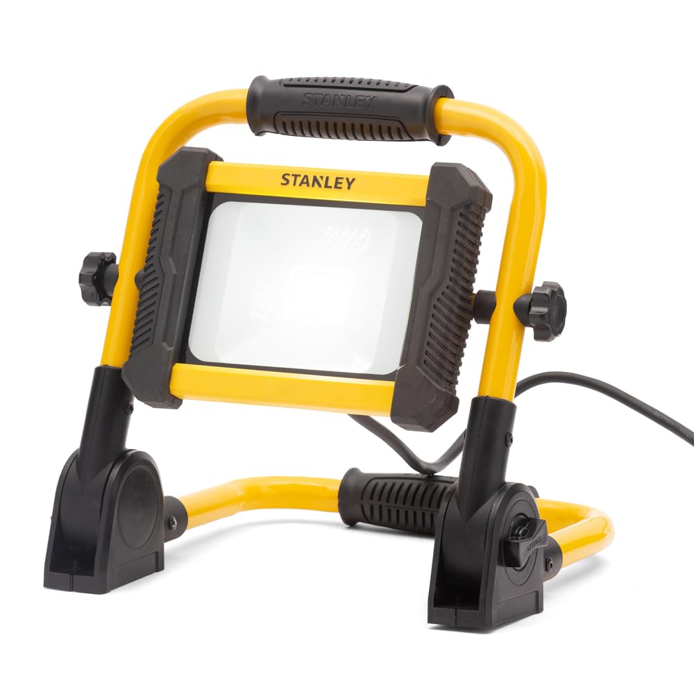 Litecraft Yellow, Black Stanley Work Light 10 Watt Portable Led Outdoor Floodlight - Black, Yellow (10, Watts)