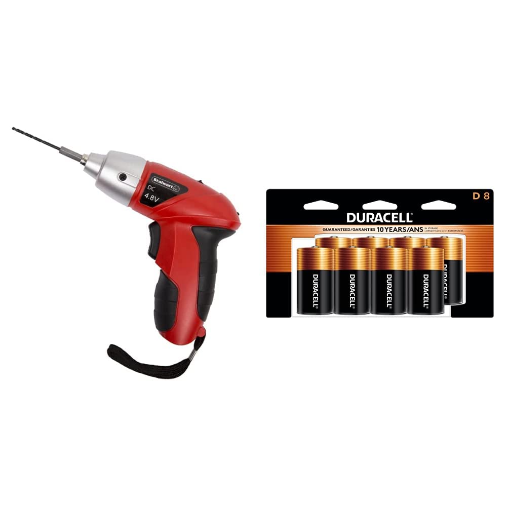 Stalwart 25 piece 4.8V Cordless Screwdriver with LED & Duracell