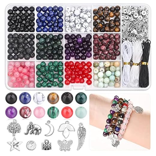 PAXCOO Crystal Stone Jewelry Making Kit