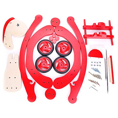 ZhaoXH-Schaukelpferd 2-in-1-Kinderschaukelpferd Massivholz-Kleinkind Rocking Spielzeug-Baby-Rocker Baby Seat… – Bild 8
