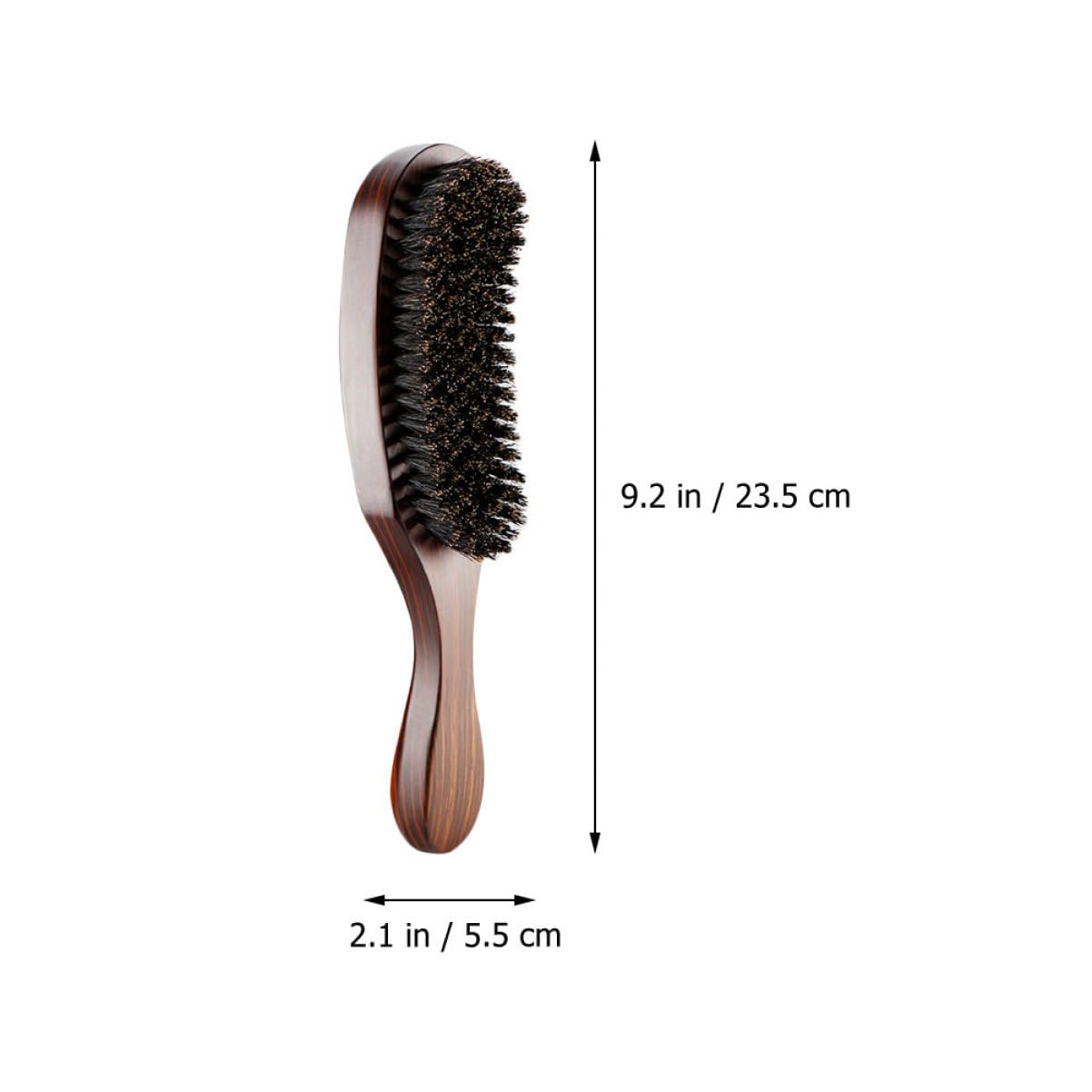 VICASKY Men Portable Beard Brush Handle Firm Boar Bristles for Grooming Cleaning and Styling Facial Hair for Travel and Daily Use