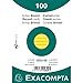 Produktbild Exacompta 10829SE Karteikarten (Packung mit 100, 250g, in Folie eingeschweißt, DIN A6, 10,5 x 14,5 cm, liniert, ideal für die Schule) 1er Pack gelb