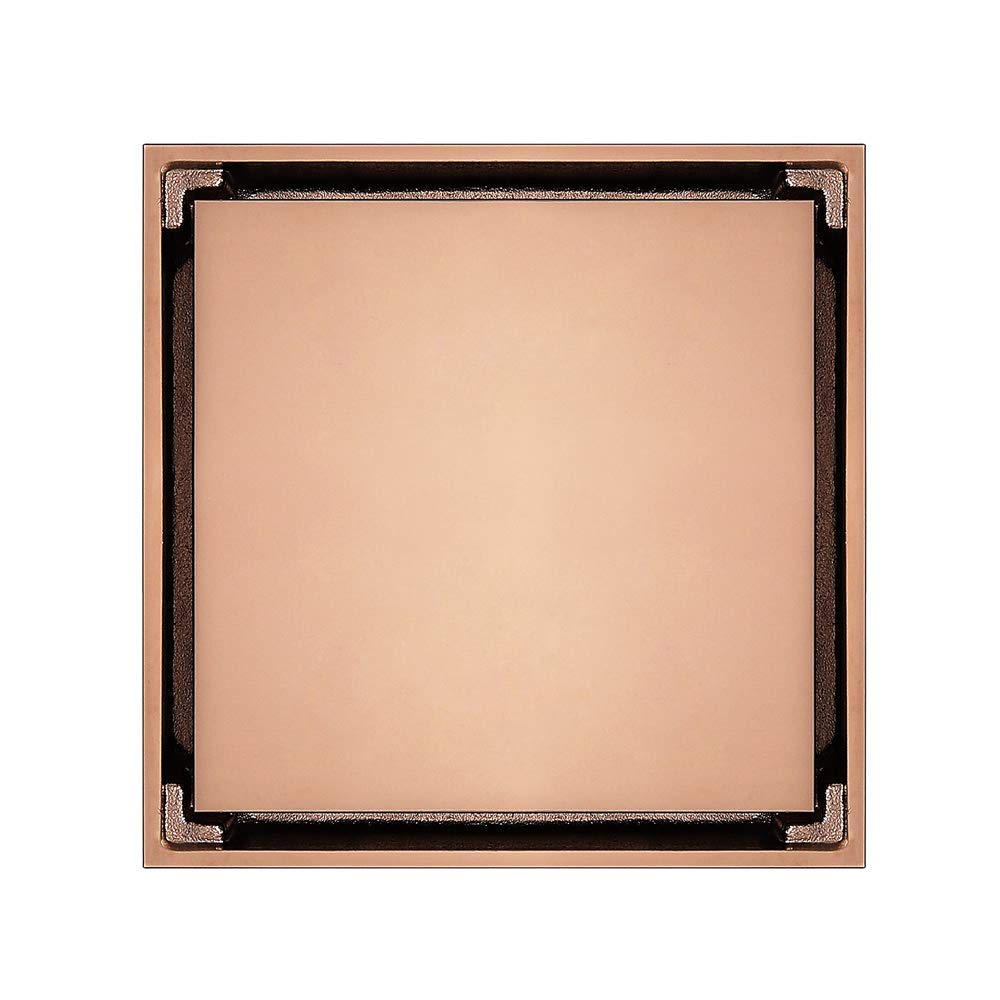 Abflussabdeckung,Duschabflussabdeckung, Messing-Duschbodenablauf,10,2 cm,quadratischer Duschbodenablauf,abnehmbare Abdeckung, Badezimmer-Abtropffläche mit Haarsieb