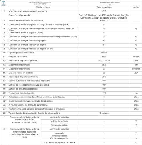 Monitor Gaming 27 pollici, Monitor IPS veloce 1440p 180Hz Schermo PC, Monitor per computer 2K QHD 1ms GTG, HDR/HDMI/USB C/DP verticale, FreeSync & G-Sync, Pan Tilt Height Pivot regolabile, H27T22 - Monitor - Immagine 10