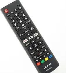 Controle Remoto Universal Com Teclas Funcionais Para Aplicativo Compatível Com Modelos LG Smart LED LCD 4k (Modelo SKY-8035 / LE-7045) AKB75095315