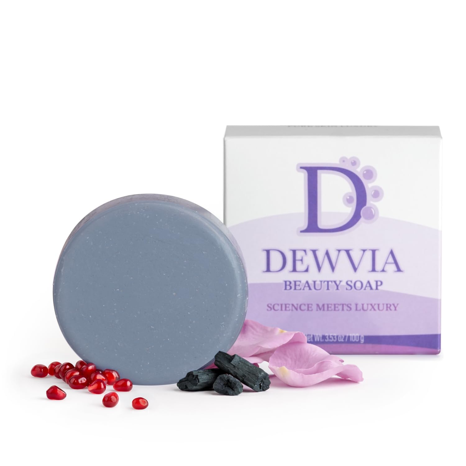 4-in-1 Facial Soap Bar Cleanser, Korean Skincare Face Cleansing Bar with Niacinamide, Cha…