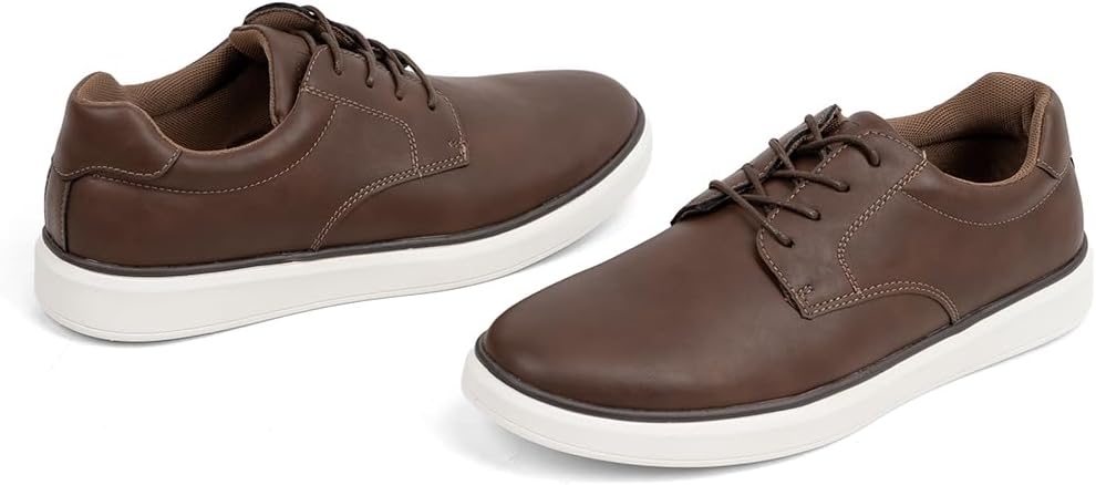 VJH confort Men's Dress Sneakers Casual Shoes Formal Oxfords Derby Fashion for Office Business Work