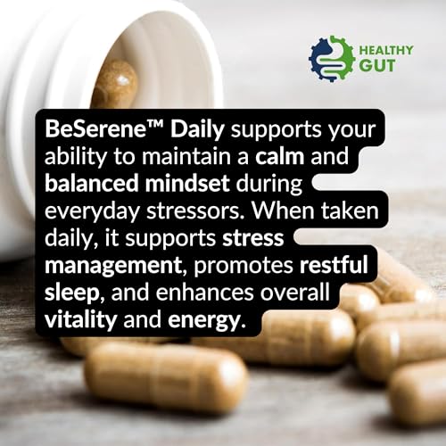 Healthy Gut BeSerene Daily | Cortisol & Stress Support | Supports Your Sleep and Adrenals | 30 Servings - Image 4