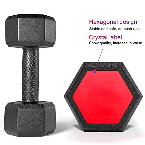 Set Manubri Esagonali CANMALCHI Da 12 Kg (2x1, 2x2, 2x3 Kg) Con Supporto - Palestra Domestica