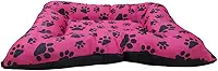 Colchonete Pet Macio Para Cachorro P-XG Caminha Cama Alta Durabilidade Lavável com Zíper Confortável (Pink, P - 52x42 cm)
