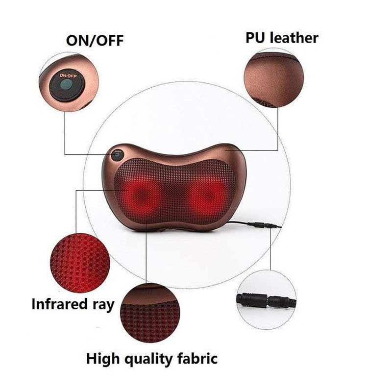 Flexi Madhav Electric Cushion Pillow Massager Personal Full Body for Car Home Full Body Pain Relief Massager Pillow (Pillow Massager) Flexi Madhav Electric Cushion Pillow Massager Personal Full Body for Car Home Full Body Pain Relief Massager Pillow (Pillow Massager)