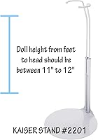 Vista 3 de Kaiser Soporte de muñeca 2201 - Muñeca blanca de 11" a 12" de cintura pequeña Muñecas de moda como Barbie