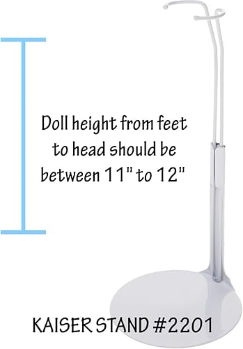 Miniatura 3 de Kaiser Soporte de muñeca 2201 - Muñeca blanca de 11" a 12" de cintura pequeña Muñecas de moda como Barbie