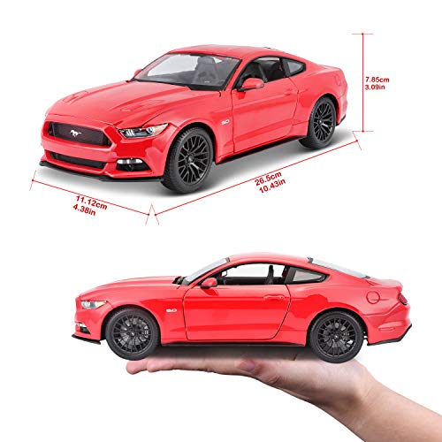 Vehículo Maisto Ford Mustang GT 2015 a escala 1:12 miniatura 6