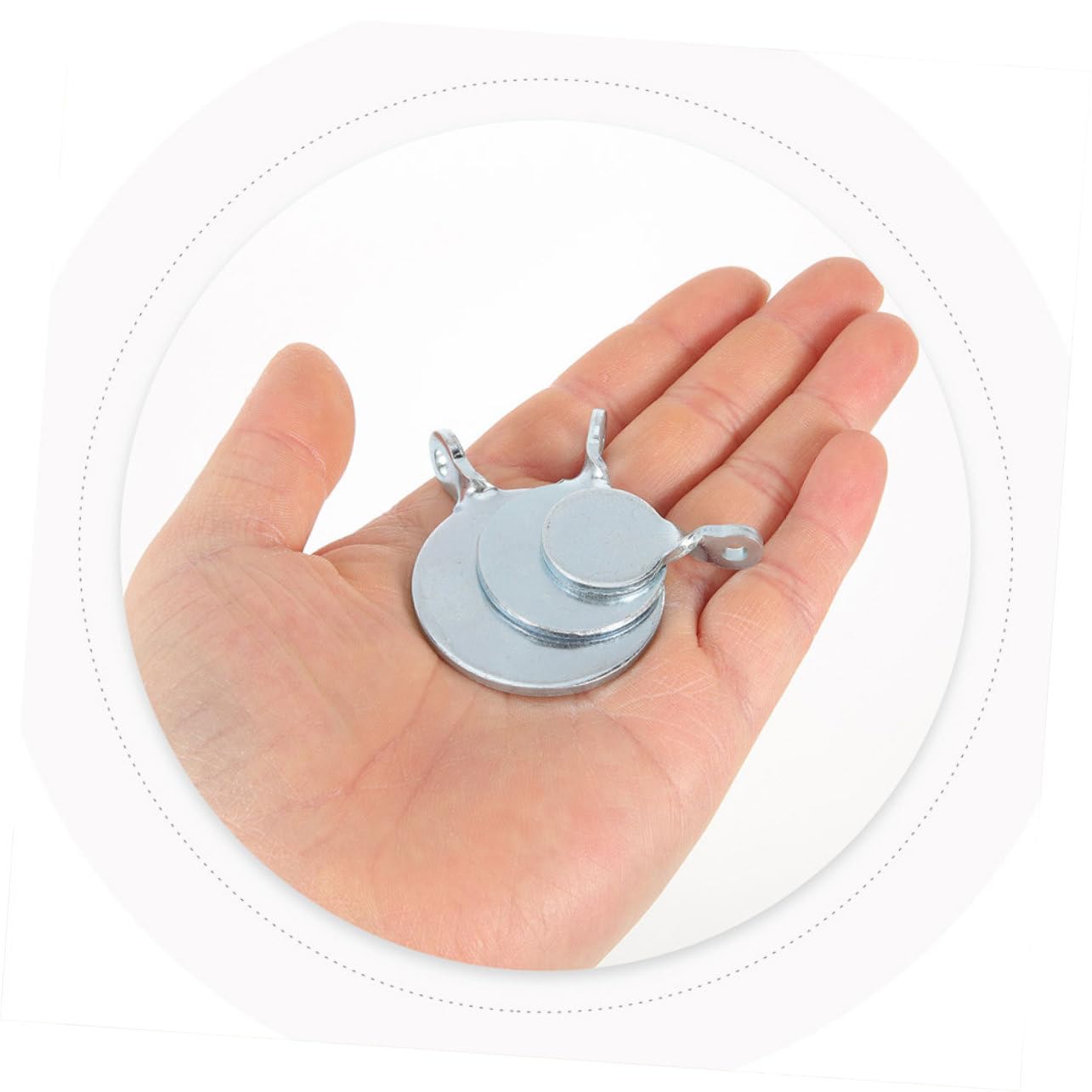 LIOOBO Archery Shooting Training Targets 24pc Steel Targets Hanging Option Compact for Practice