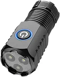 Mini Lanterna LED Recarregável USB-C – Super Potente com Ímã, 4 Modos de Iluminação, Compacta, Leve, Ideal para Caminhadas, Ciclismo, Acampamento e Uso Profissional Premium