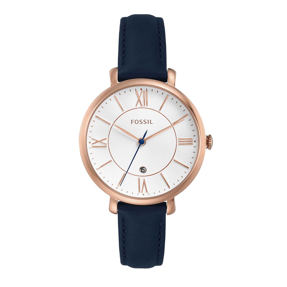 Jacqueline Watch for Women Quartz Three Hand Movement with Leather Strap
