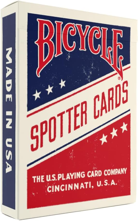 Spotter (Blue) Playing Cards Deck- Historical WWII Collectible Vintage Deck Featuring Airplane Identification, Ideal Gift for Marines, Army, Navy, Airforce Military Veterans and Their Families