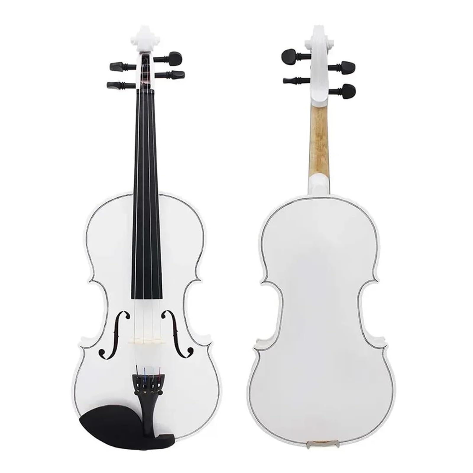 Professional Violin Set 4/4 Violin Suitable For Beginners White With Case Bow Mute And Other Accessories Set(1)