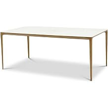 OTSUN Outdoor Dining Table, Aluminum All-Weather Top with Frame Versatile Durable for Patio Backyard Deck & Garden