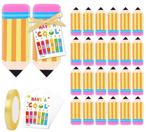 Whaline 24Sets Popsicle Holder Bags Back to School Small Pencil Pouch