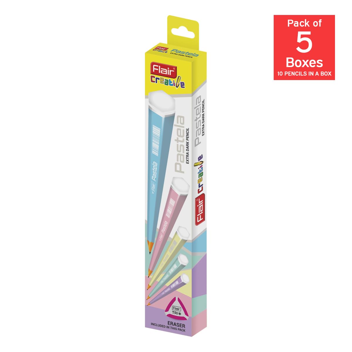 FLAIR Pastela Pencils - 50 Pack, Dark Lines! -3 FLAIR Pastela Pencils - 50 Pack, Dark Lines! -3