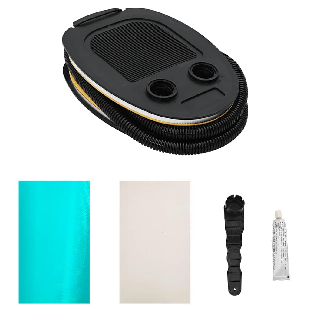 Aufblasbare Gymnastik-Rolle mit Fußpumpe, x, PVC hoher Dichte, blau, für Yoga Pilates Fitness Sport Training zuhause und im Studio, stabil für Dehnung Balance