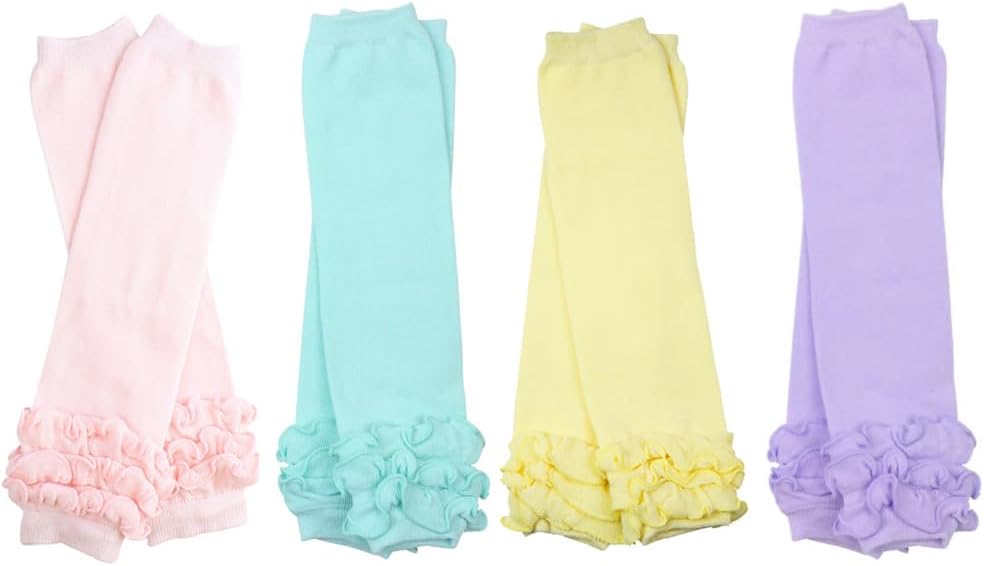 juDanzy Newborn 4-pack Baby Leg Warmers (Newborn- 12 pounds)