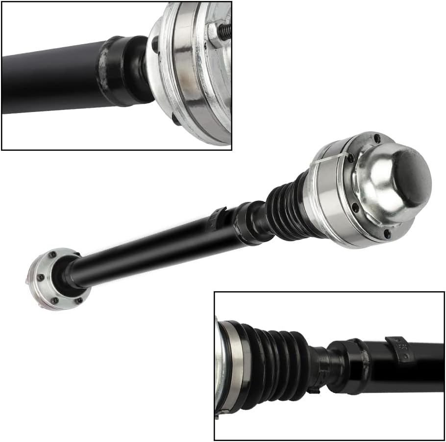 HARUMA 52111596ab 938-124 Front Drive Shaft Assembly fits 2002 2003 2004 2005 2006 2007 for Jeep Liberty V6 3.7L 4x4 Sport Limited Prop Shaft Weld to Weld 16.5" Overall Length 29.7" 52111596AA
