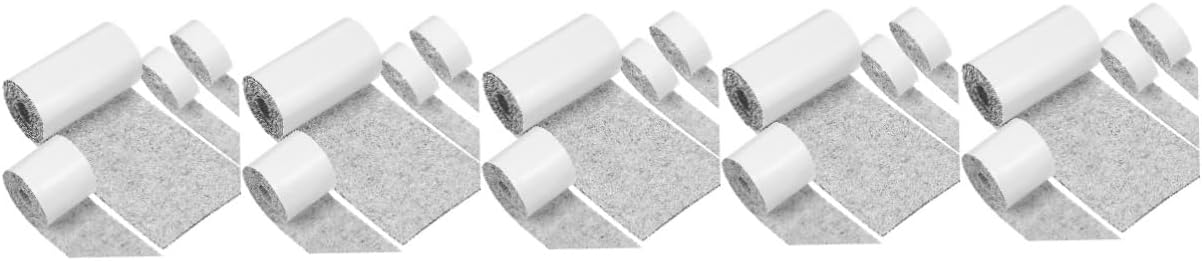 DOITOOL 20rolls Self-Adhesive Felt Strips -Skid Furniture Protectors for Chair Legs Reduces Noise and Friction Easy Installation