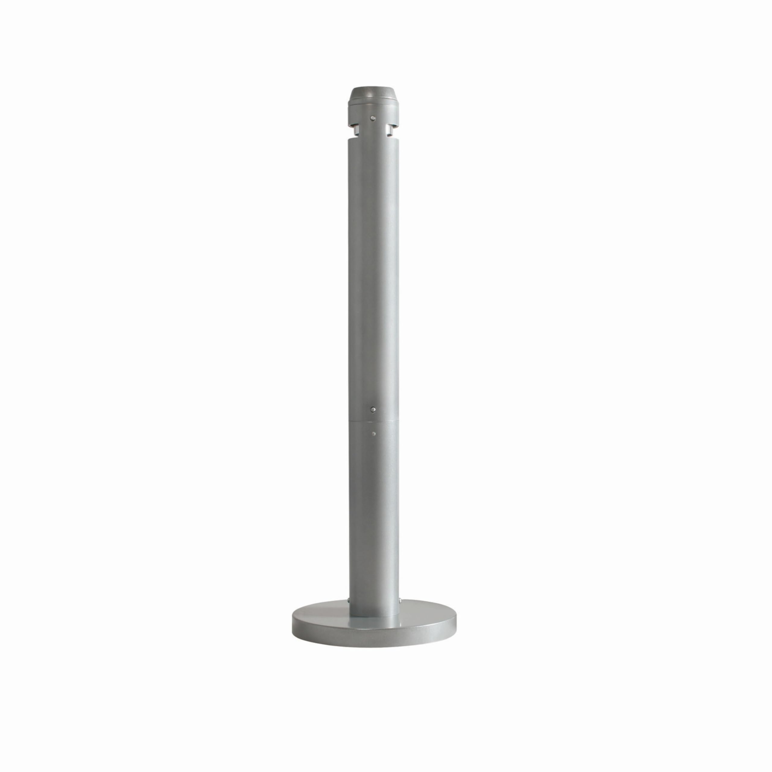 Rubbermaid Commercial Products Smokers' Pole | Outdoor Cigarette Powder Coated Aluminium Ashtray Bin | 104 cm, Silver