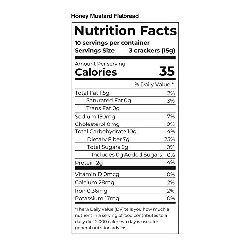 Flatbread Cracker-5.29 Oz Box-Fiber and Protein Rich, Vegetarian, Low Carb, Healthy Scandinavian/ Norwegian Style Crispbread- Slimming Daily Snack, Kosher - Thumbnail 6