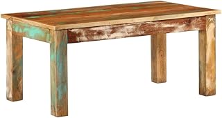 Retro Reclaimed Wood Coffee Table, 39.4