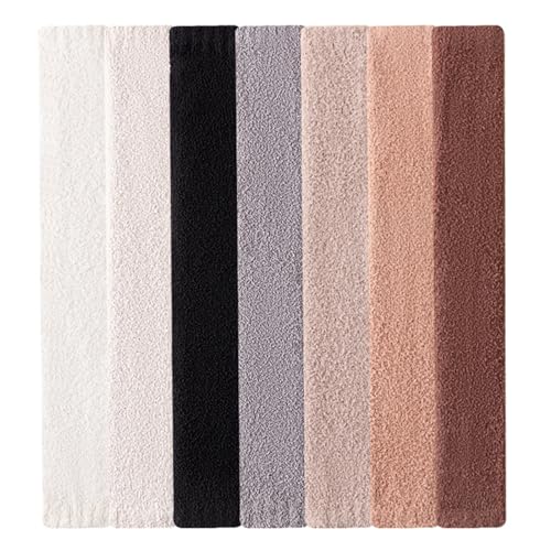 HEILA 2Pairs Socks Knit Fleece Leg Warmers Boot Toppers Home Accessories3