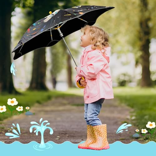 Paraguas infantil anti viento con protección solar UPF 50+ para niños 7