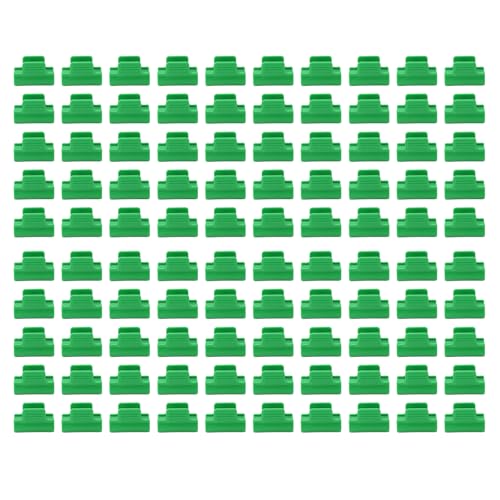 100 pezzi, morsetti per capannoni da giardino, plastica, stabili e versatili, per serra (16 mm)