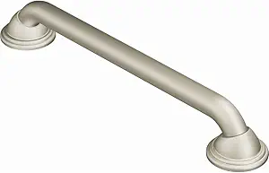 Moen Bathroom Safety 24-Inch Designer Stainless Steel Shower Grab Bar with Concealed Screws, LR8724D2BN