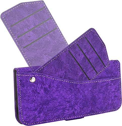 Coque iPhone 14 Pro Max antichoc en TPU souple violet avec rangement - 4
