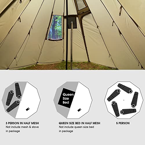 Preself Tipi Hot Tent T3 XL