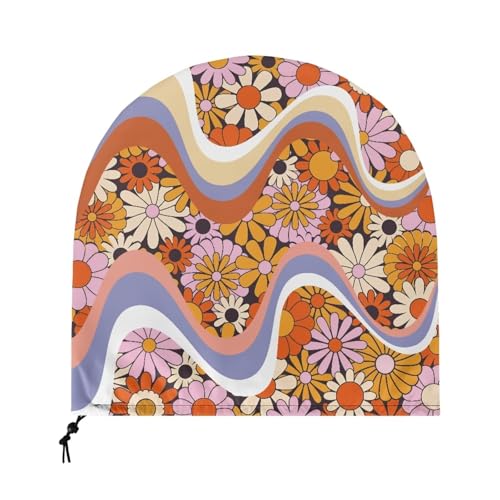Suobstales Capa para ventilador de bateria industrial Hippie Daisy Print, capas de ventilador à prov
