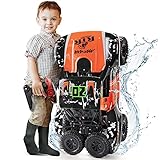 Bwine C11 1:10 Scale RC Car, Amphibious Remote Control Car for Boys Age 8-12, 4WD Waterproof RC Truck, Rock Crawler Vehicle for Kids and Adults, 2 Batteries for 40+ Min Play