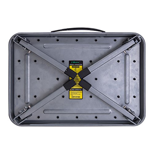 Ollieroo Step Stool Portable Lightweight Folding Steel Step Ladder with Non Skid Rubber Platform One Step 330-Pound Capacity