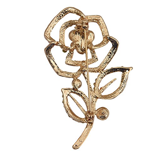 Elegant Crystal Brooch Pin