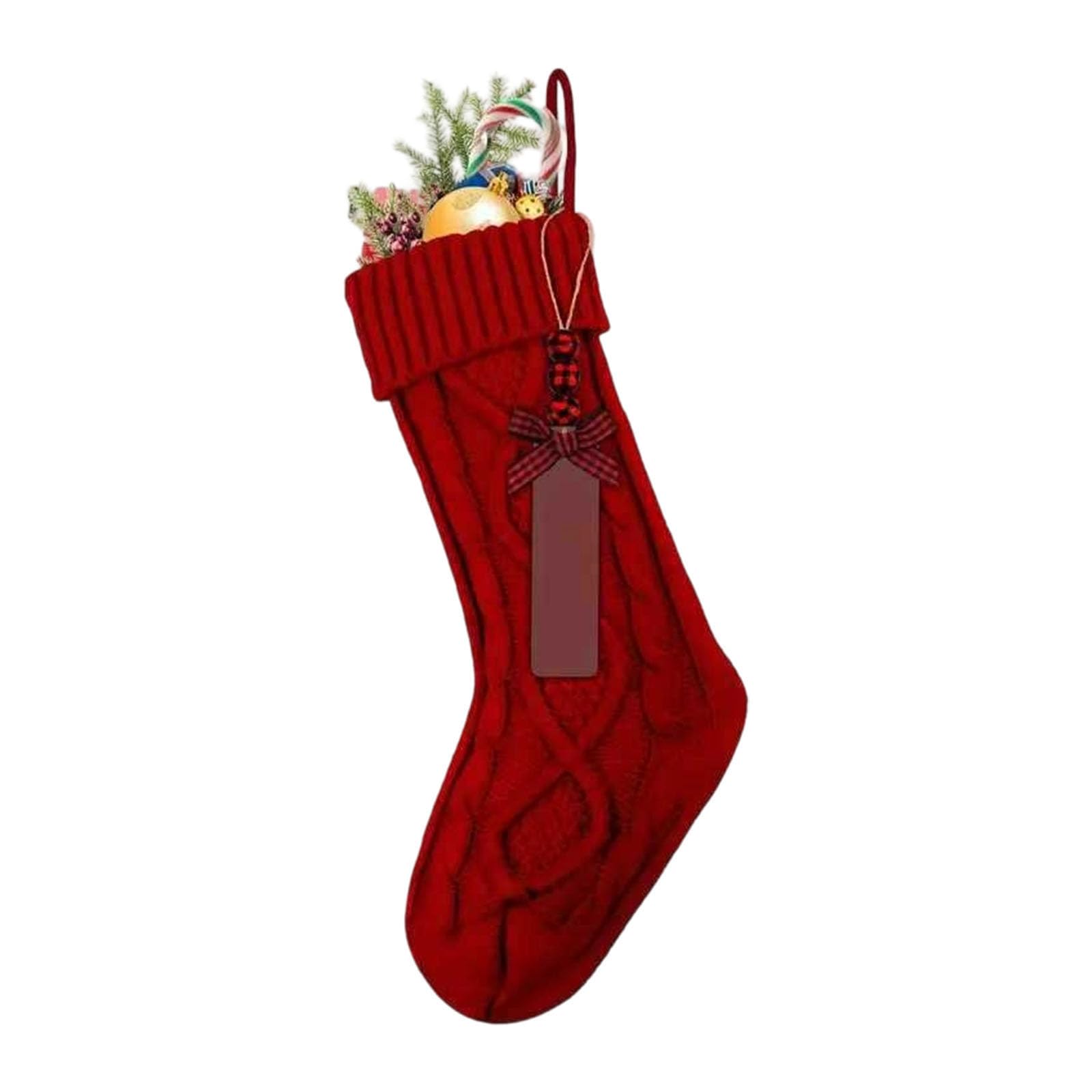 KAQNTUD Christmas Stocking for Fireplaces Tree or Window Hanging Candy Gift Bag Home Party Decoration Christmas Decoration