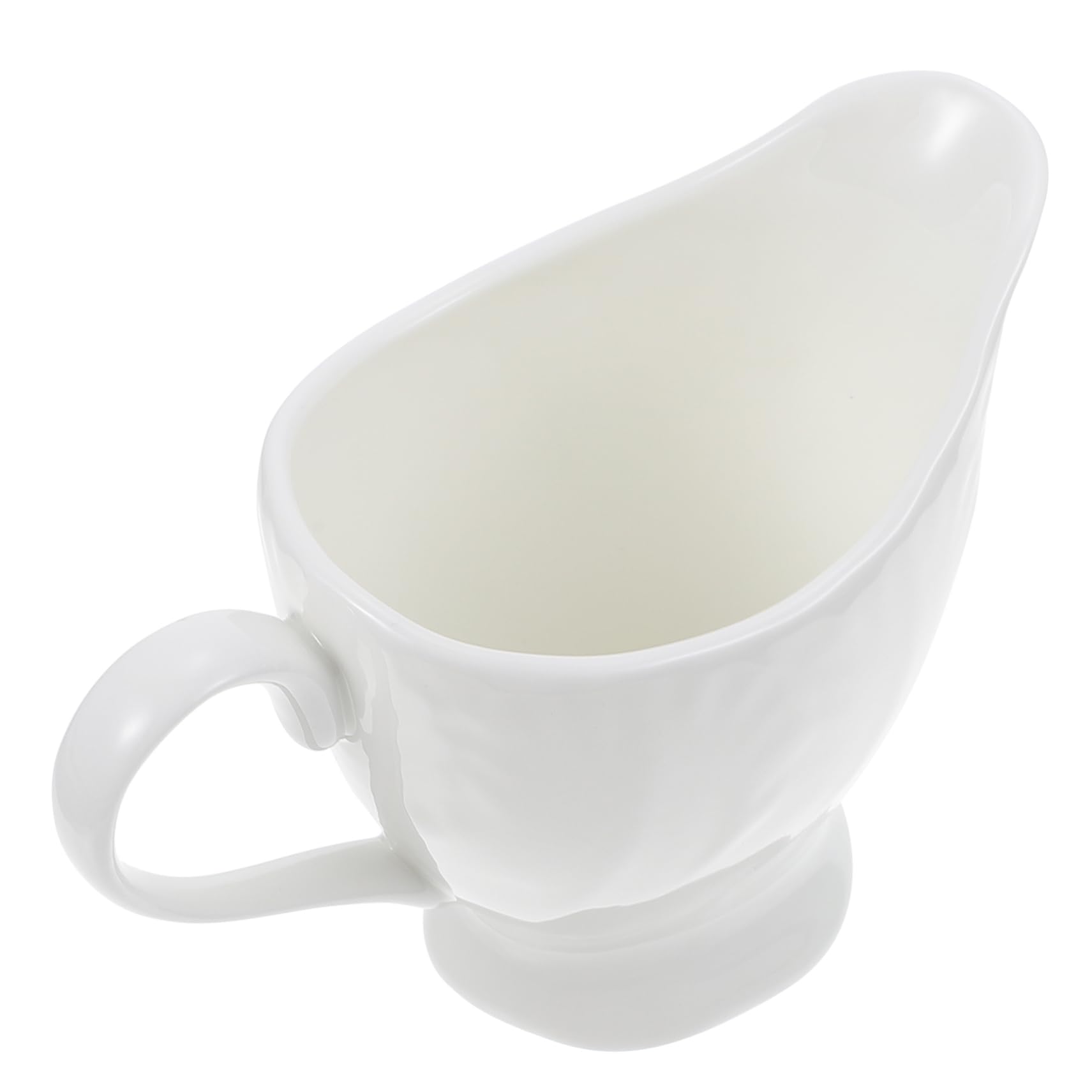 GRIRIW Ceramic Milk Jug Mini Dipping Bowl Milk Frother Cup Milk Jugs Dinnerware+sets Western Style Milk Cup Terrarium Tank Coffee Milk Jar Mini Porcelain Creamer Gravy Bowl White Ceramics