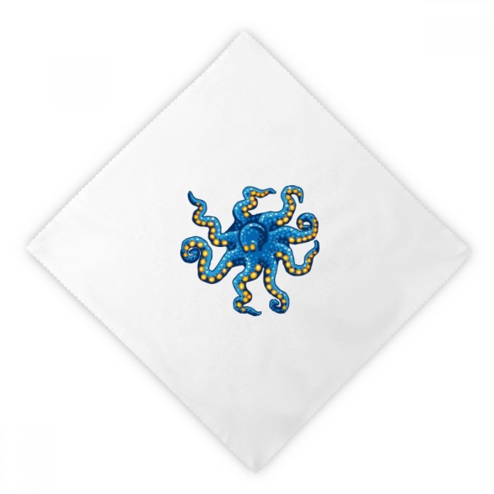 Serviettes de table motif octopus bleu pour égayer vos déjeuners et dîners d'été
