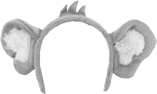FRCOLOR Diadema de orejas de koala de peluche de dibujos animados, diadema de orejas de koala para Halloween, disfraz de animal de koala para