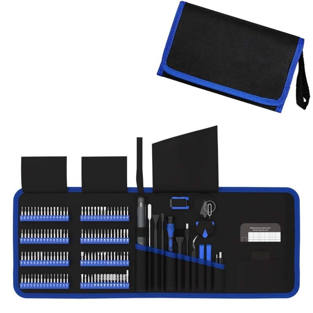 Set di cacciaviti elettrici 144 in 1: kit di attrezzi per riparazioni di telefoni cellulari e PC
